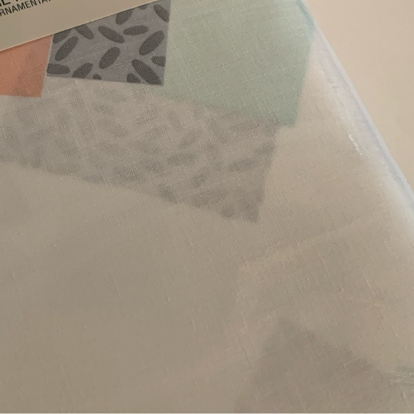 VTG Celebration Percale King Flat Sheet Multicolor Shadow Box 90’s Mervyn’s USA - Picture 8 of 11